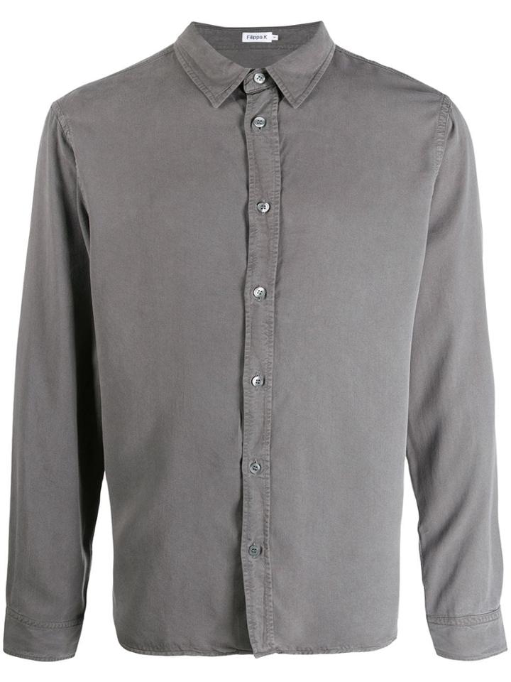 Filippa-k Fitted Button Shirt - Grey