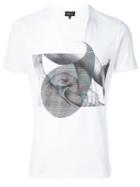 Emporio Armani Printed T-shirt, Men's, Size: Xxl, White, Cotton