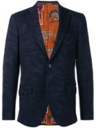 Etro Printed Blazer Jacket - Blue