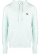 Karl Lagerfeld Small Ikonik Patch Hoodie - Green