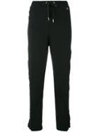 Twin-set - Trackpants With Lace Detail - Women - Cotton/polyamide/polyester - Xs, Black, Cotton/polyamide/polyester