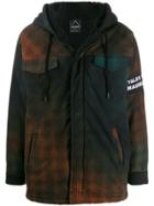 Mauna Kea Check-print Distressed Jacket - Black