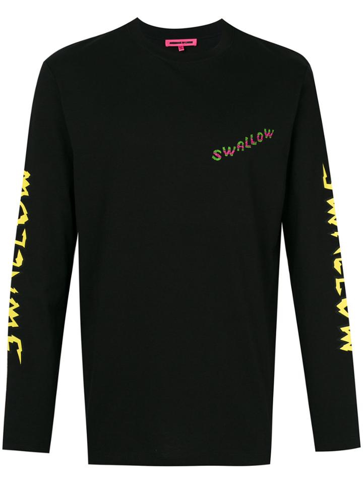 Mcq Alexander Mcqueen Swallow Print T-shirt - Black