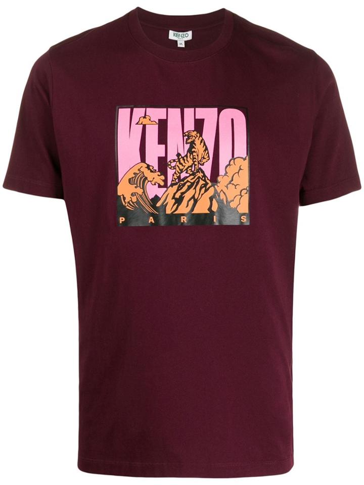 Kenzo Tiger Mountain T-shirt - Purple
