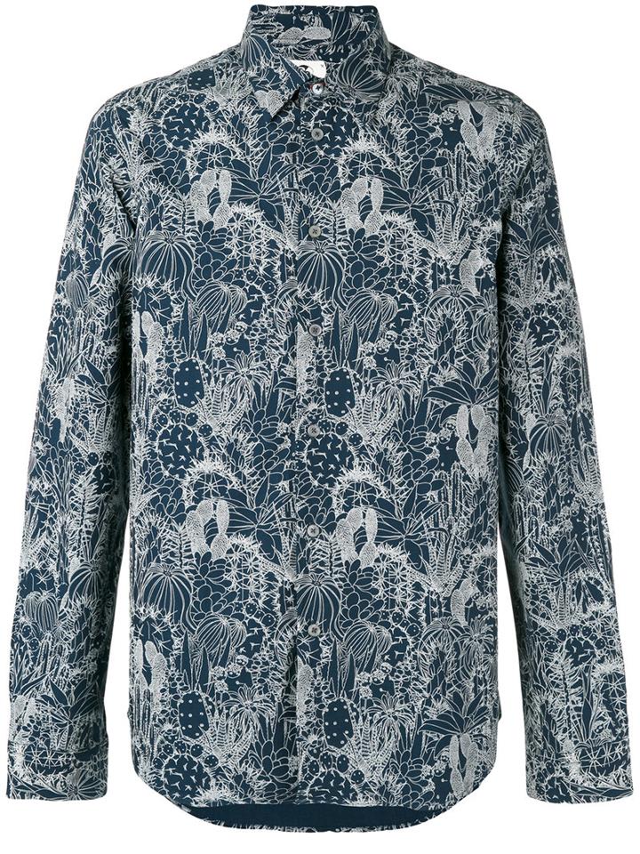 Paul By Paul Smith - Printed Shirt - Men - Cotton - S, Blue, Cotton