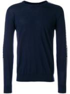 Dolce & Gabbana Logo Stripe Sweater - Blue