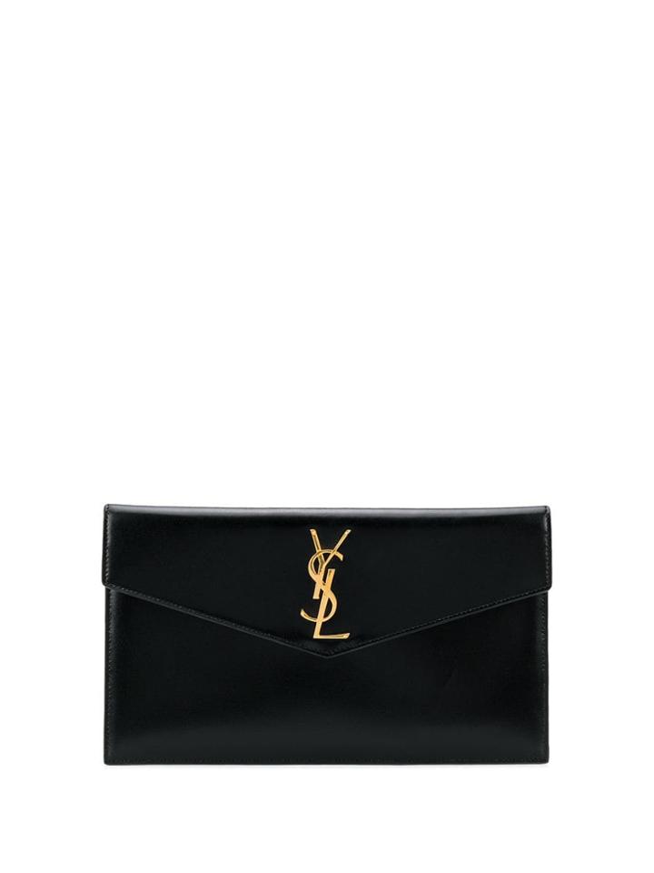 Saint Laurent Envelope Clutch Bag - Black