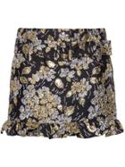 Prada Cloqué Skirt - Gold