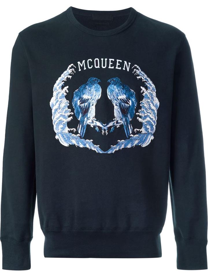 Alexander Mcqueen Brid Embroidered Sweatshirt