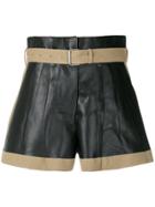 Maison Margiela Contrast Biker Shorts - Black