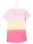 Zadig & Voltaire Kids Teen Boxy Striped T-shirt - Pink