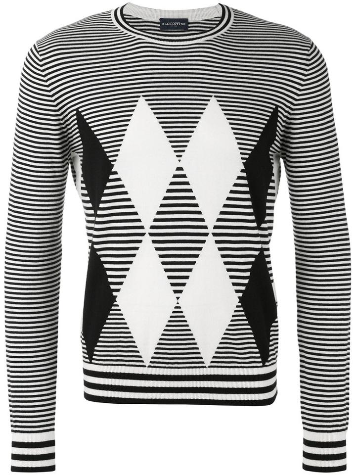 Ballantyne - Diamond Pattern Jumper - Men - Cotton/cashmere - 54, White, Cotton/cashmere