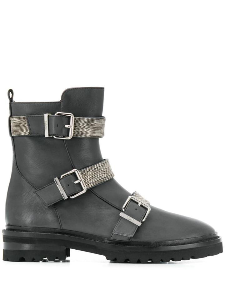 Steffen Schraut Buckled Ankle Boots - Grey