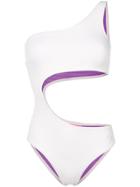 Islang Cut-out Detail Swimsuit - Pink & Purple