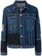Mcq Alexander Mcqueen Skate Badge Denim Jacket - Blue