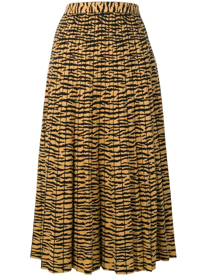 Proenza Schouler Pleated Skirt - Yellow & Orange