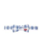 Emporio Armani Kids Gingham Bow Tie - White