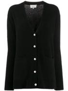 3.1 Phillip Lim Artificial Pearl Buttons Cardigan - Black