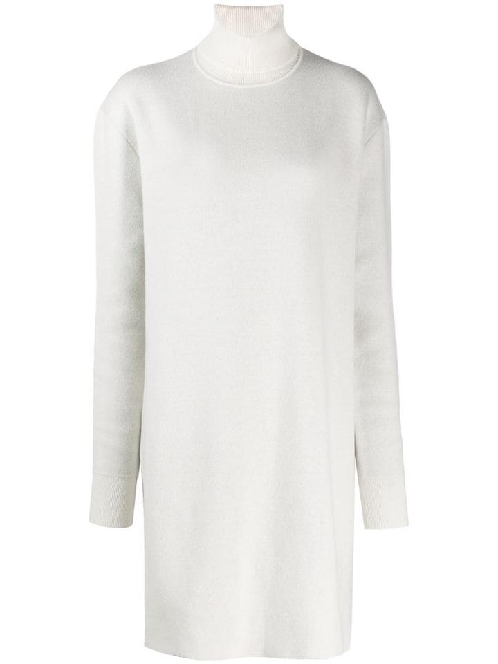Jil Sander Oversized Turtleneck Sweater - White
