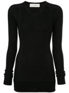 Cyclas Long Seam Detail Jumper - Black