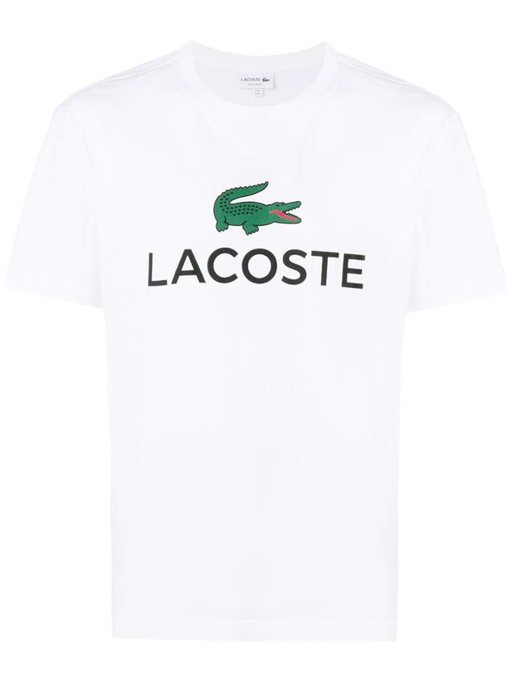 Lacoste Logo Print T-shirt - White