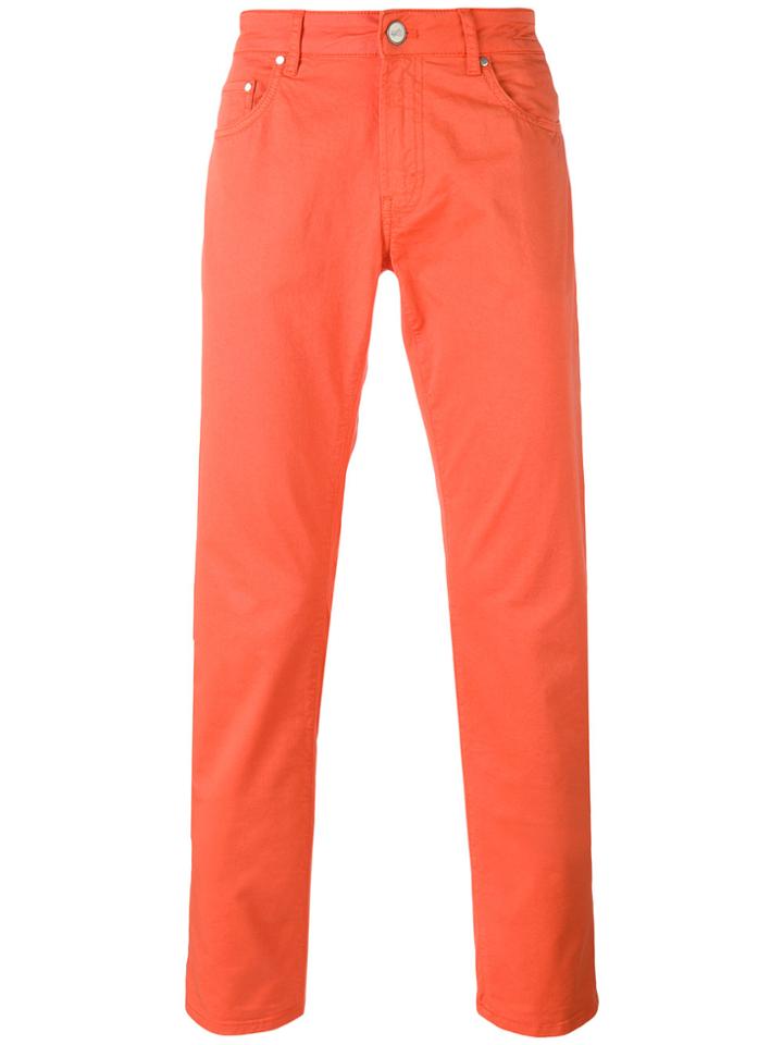 Pt05 Classic Chino Trousers - Yellow & Orange