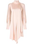 Carven Silky Draped Dress - Nude & Neutrals