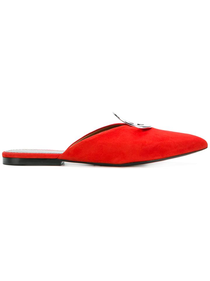 Proenza Schouler Grommet Mules - Red