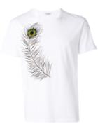 Alexander Mcqueen - Feather Printed T-shirt - Men - Cotton - M, White, Cotton