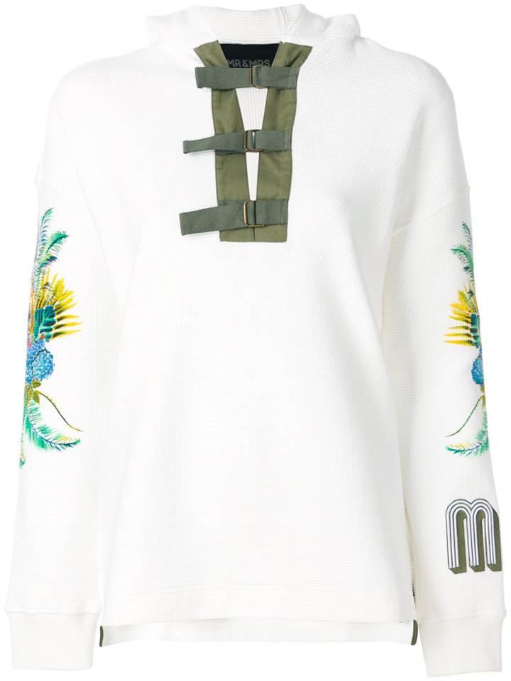 Mr & Mrs Italy Front Buckle Sweatshirt - White