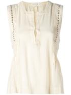 Isabel Marant Étoile Adonis Tank, Women's, Size: 42, Nude/neutrals, Cotton/viscose/brass/polyester