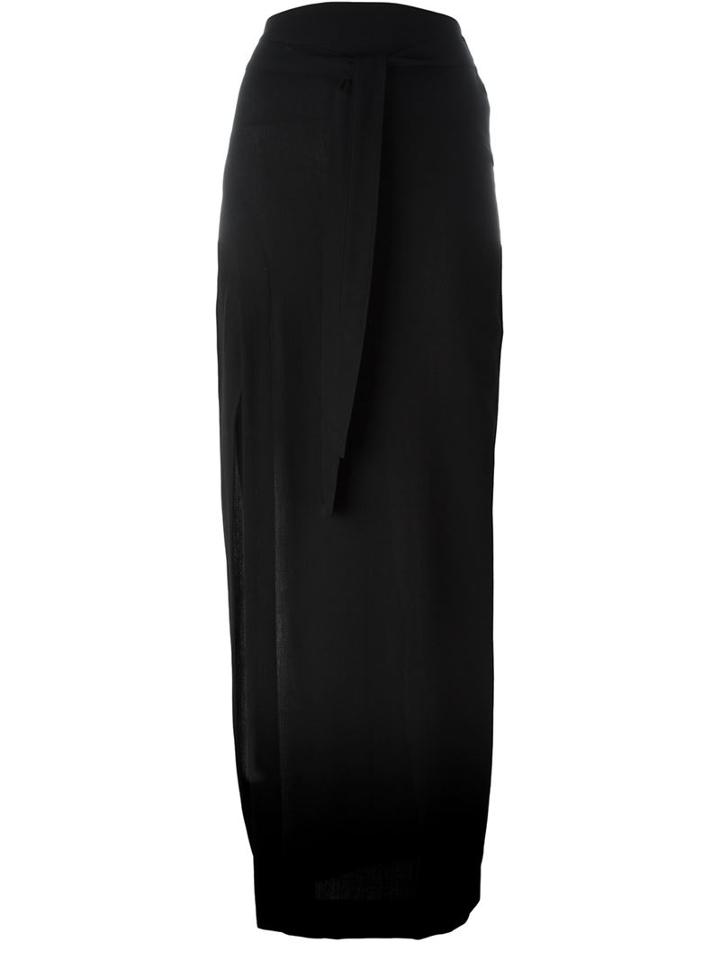 Ann Demeulemeester Side Slit Column Skirt