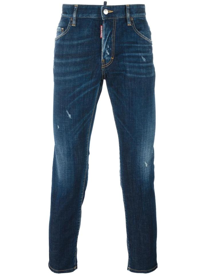 Dsquared2 Skater Stonewashed Jeans - Blue