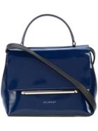 Delpozo Flap Mini Tote - Blue