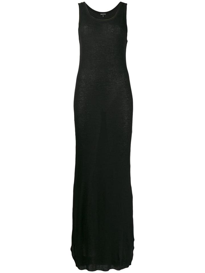 Ann Demeulemeester Tonal Maxi Dress - Black