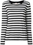 Levi's Striped Jumper, Women's, Size: Large, Black, Cotton/modal