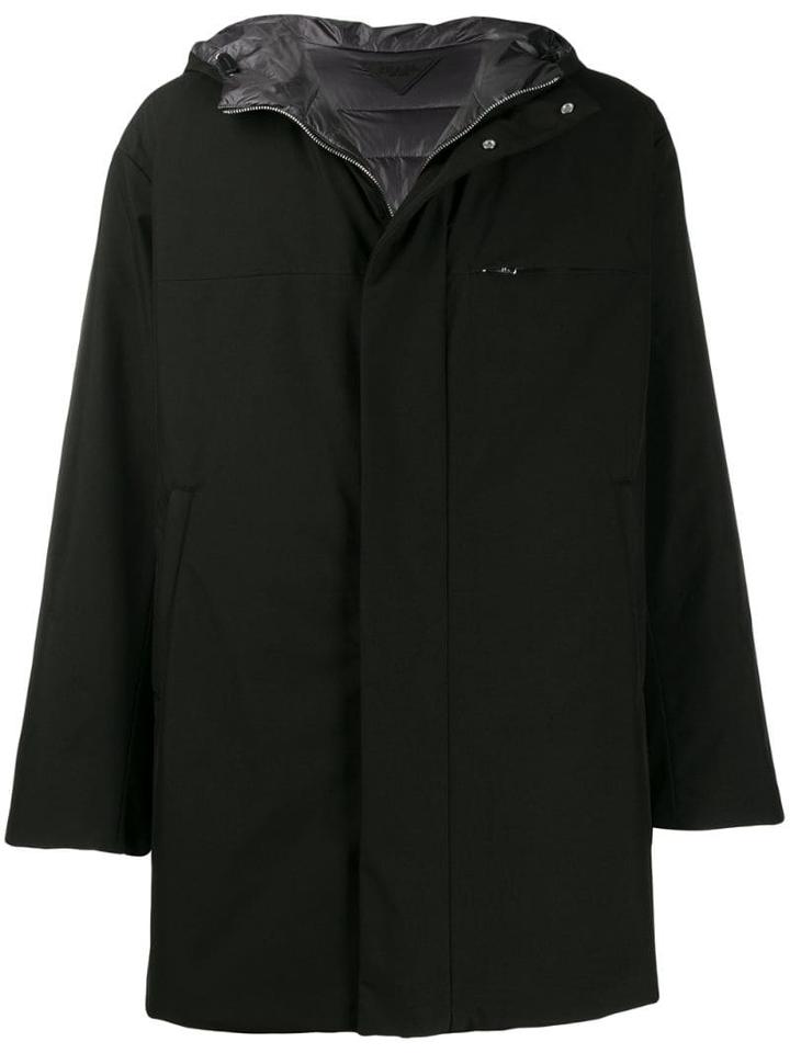 Prada Reversible Hooded Parka Coat - Black