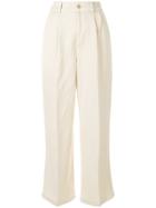 Bellerose Pleated Straight-leg Trousers - Nude & Neutrals