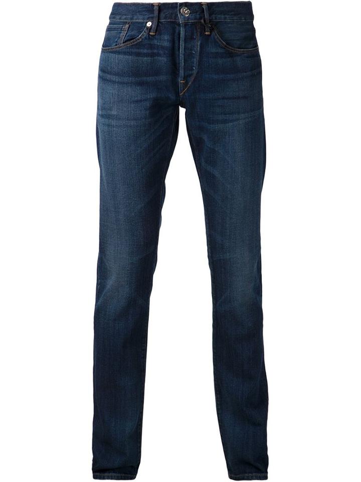 3x1 'm5 Selvedge Slim Rebel' Jeans, Men's, Size: 36, Blue, Cotton/polyurethane
