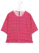 Babe And Tess Checked T-shirt, Girl's, Size: 6 Yrs, Red
