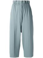 Boboutic - Cropped Trousers - Women - Polyester/viscose - S, Green, Polyester/viscose