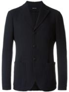 Giorgio Armani Textured Blazer, Men's, Size: 52, Blue, Viscose/polyamide/cotton