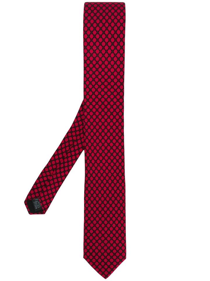 Dolce & Gabbana Geometric Woven Tie - Red