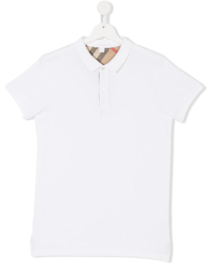 Burberry Kids Classic Polo Shirt - White