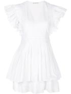 Ulla Johnson Ruffle Mini Dress - White
