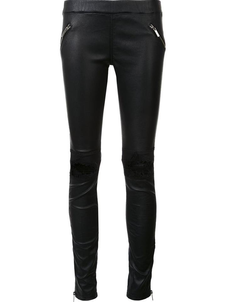 Thomas Wylde 'simon' Trousers, Women's, Size: Medium, Black, Lamb Nubuck Leather