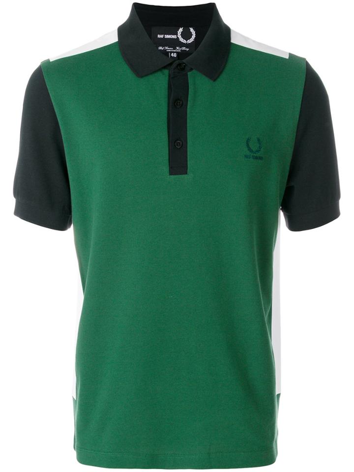 Raf Simons X Fred Perry Tape Detail Pk Polo Shirt - Green