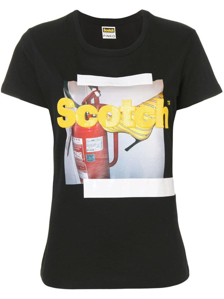 Pinko Pinko X Scotch T-shirt - Black