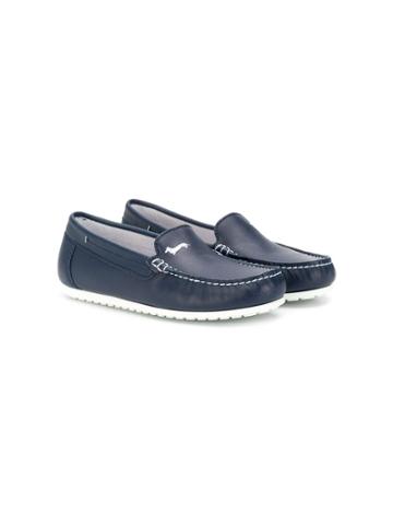 Harmont & Blaine Junior Embroidered Logo Loafers - Blue