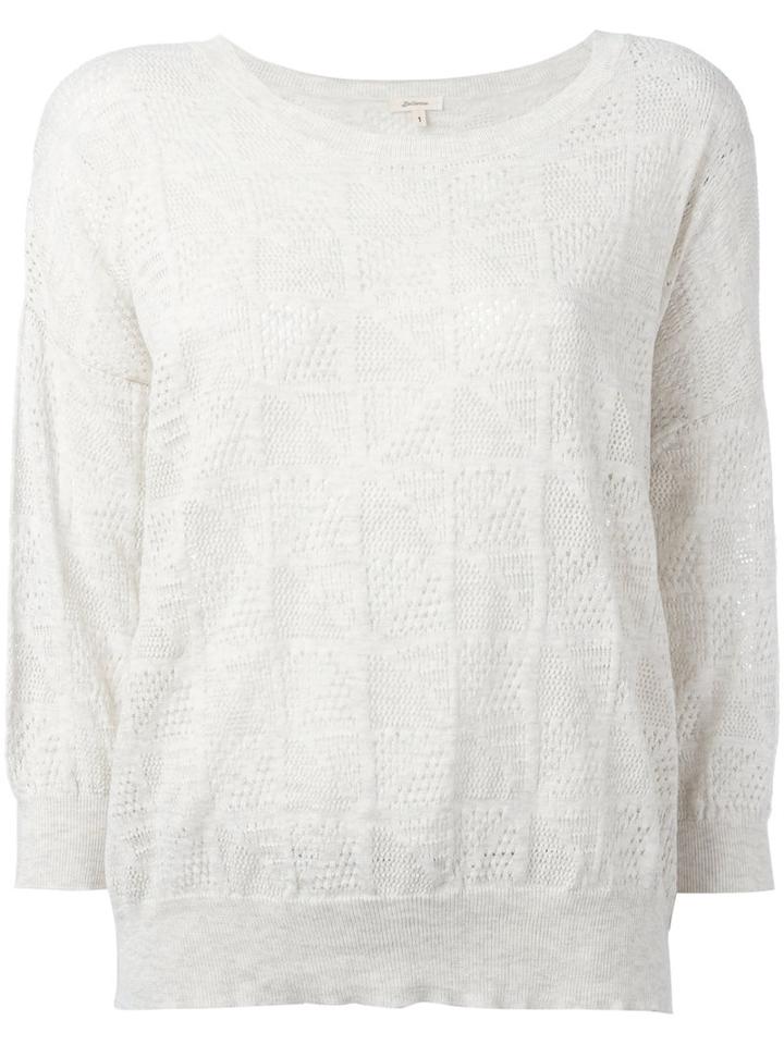 Bellerose Round Neck Top, Women's, Size: Ii, Nude/neutrals, Cotton/cashmere